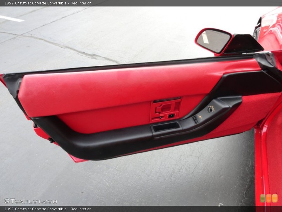 Red Interior Door Panel for the 1992 Chevrolet Corvette Convertible #65928047