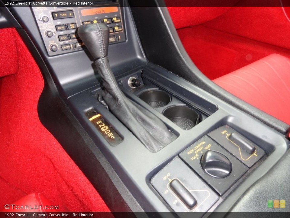 Red Interior Transmission for the 1992 Chevrolet Corvette Convertible #65928062