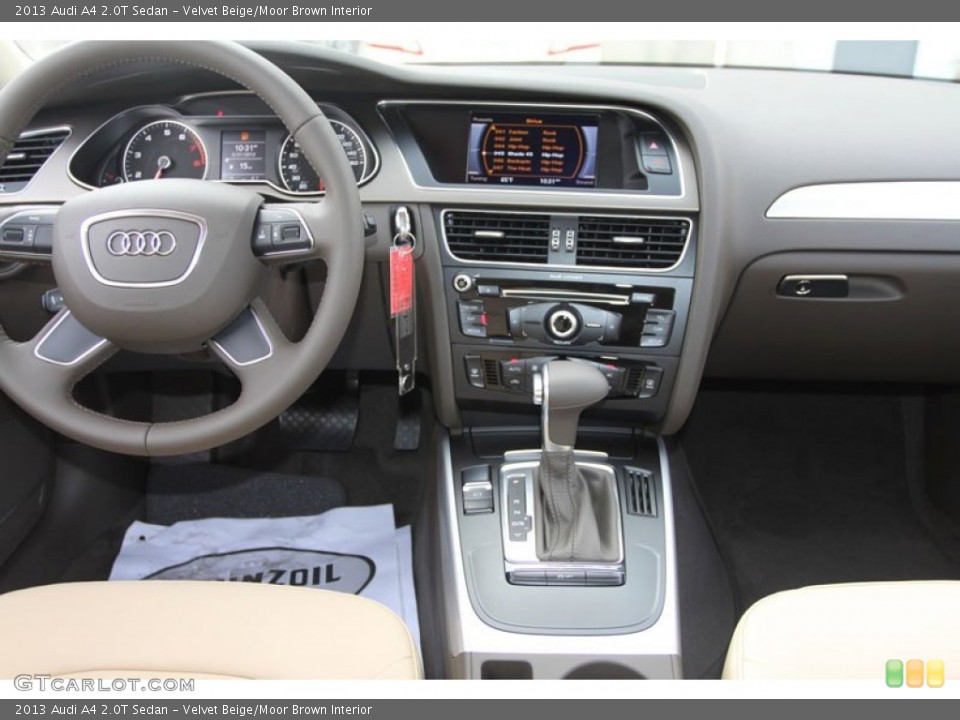Velvet Beige/Moor Brown Interior Dashboard for the 2013 Audi A4 2.0T Sedan #65930490
