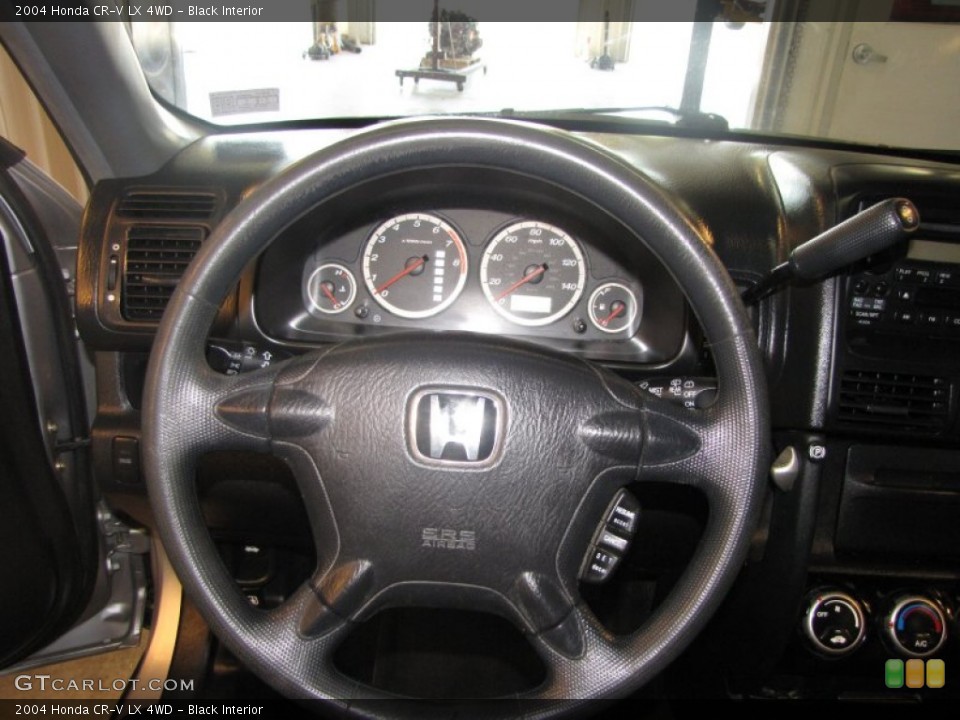 Black Interior Steering Wheel for the 2004 Honda CR-V LX 4WD #65930525