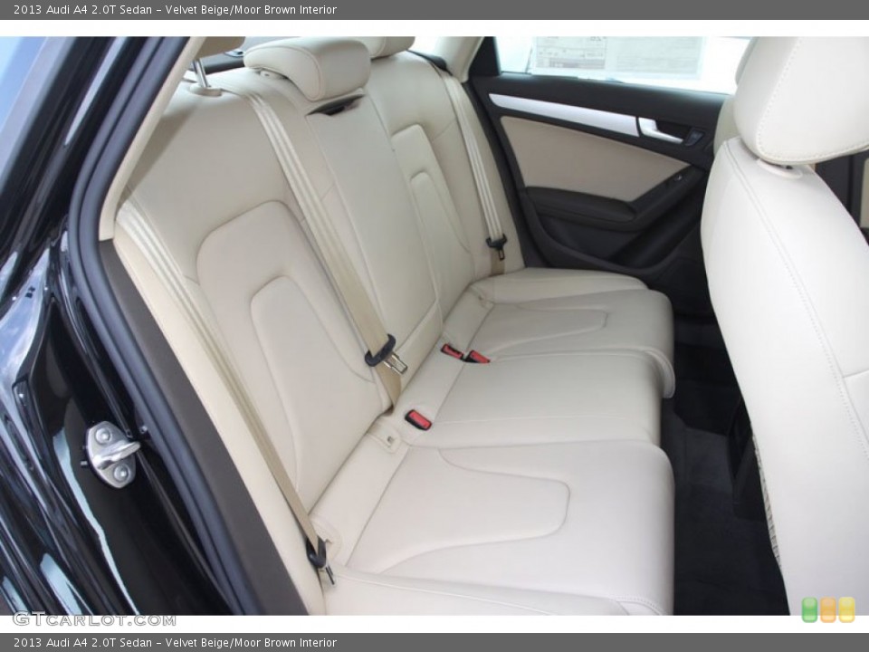 Velvet Beige/Moor Brown Interior Rear Seat for the 2013 Audi A4 2.0T Sedan #65930553