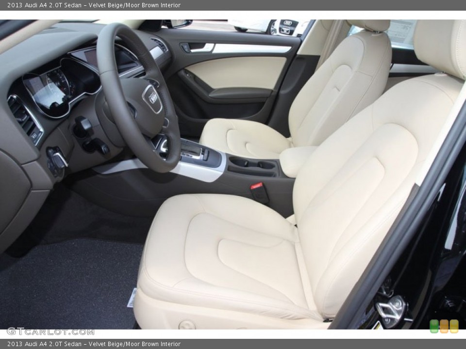 Velvet Beige/Moor Brown Interior Front Seat for the 2013 Audi A4 2.0T Sedan #65930723