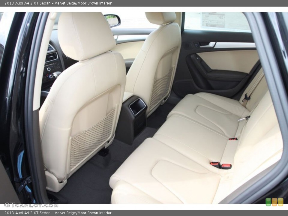 Velvet Beige/Moor Brown Interior Rear Seat for the 2013 Audi A4 2.0T Sedan #65930732