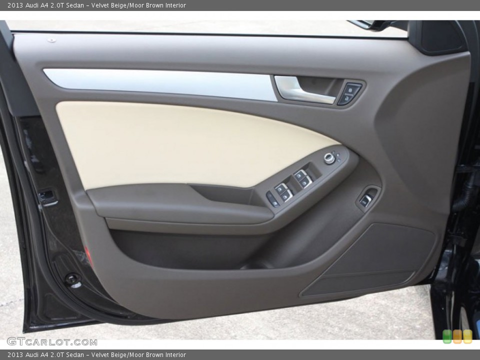 Velvet Beige/Moor Brown Interior Door Panel for the 2013 Audi A4 2.0T Sedan #65930972