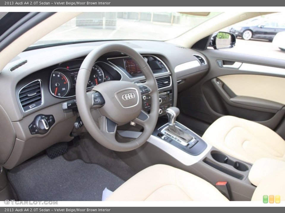 Velvet Beige/Moor Brown Interior Prime Interior for the 2013 Audi A4 2.0T Sedan #65930982