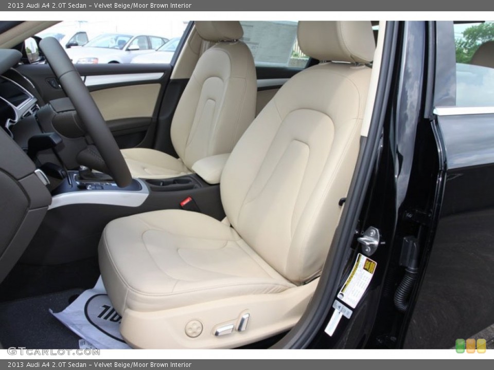 Velvet Beige/Moor Brown Interior Front Seat for the 2013 Audi A4 2.0T Sedan #65930993
