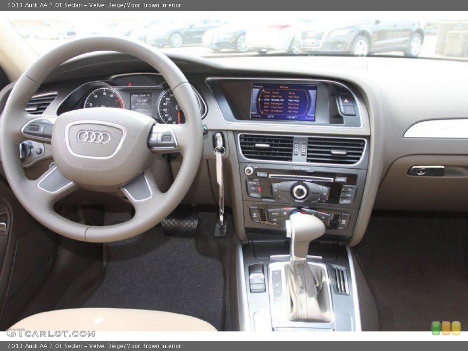 Velvet Beige/Moor Brown Interior Dashboard for the 2013 Audi A4 2.0T Sedan #65931006