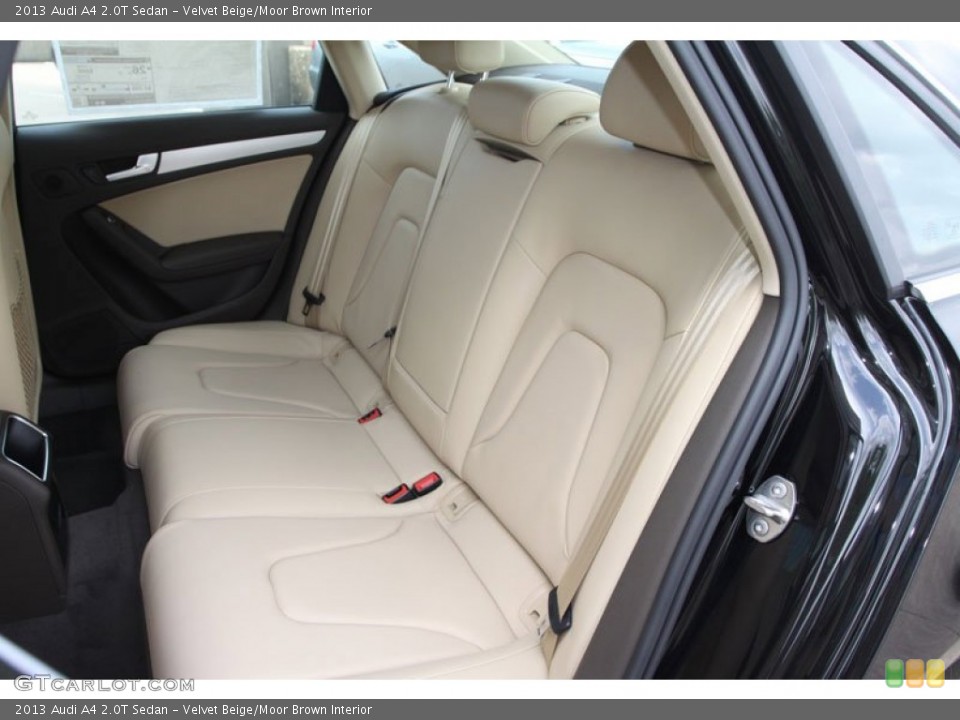Velvet Beige/Moor Brown Interior Rear Seat for the 2013 Audi A4 2.0T Sedan #65931059