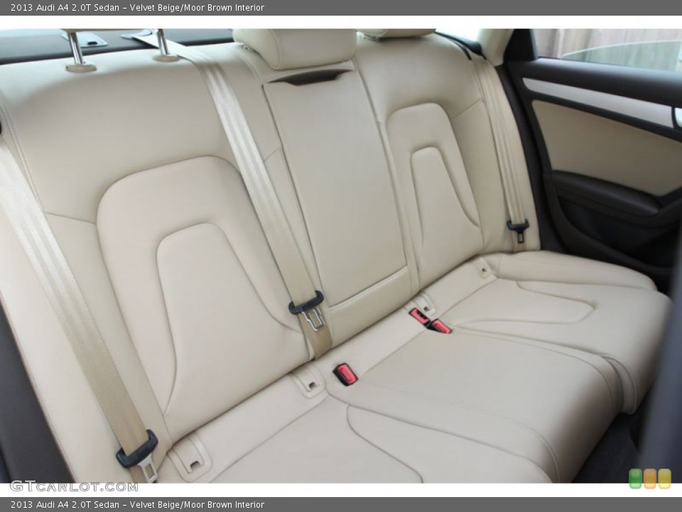 Velvet Beige/Moor Brown Interior Rear Seat for the 2013 Audi A4 2.0T Sedan #65931074