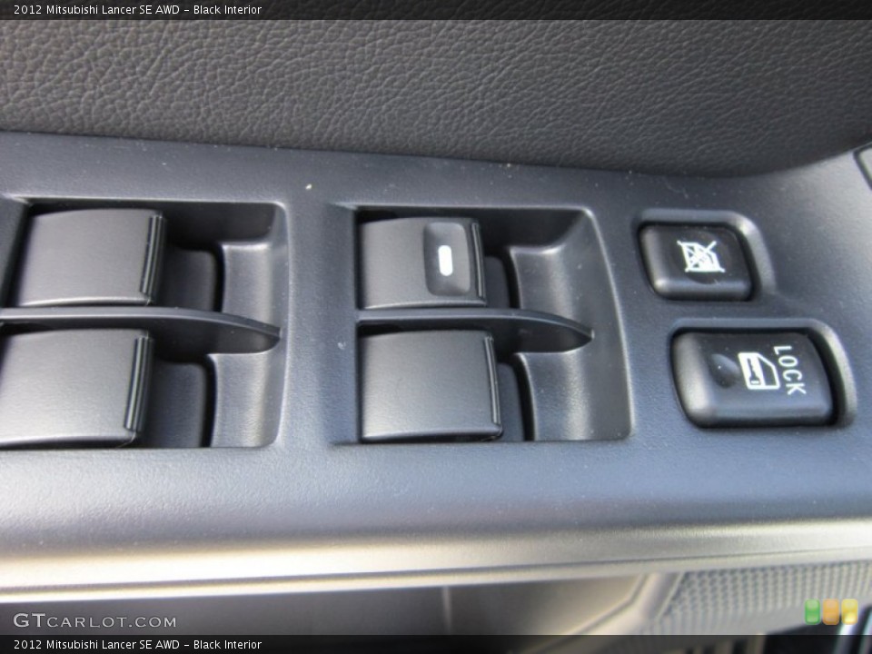 Black Interior Controls for the 2012 Mitsubishi Lancer SE AWD #65931893