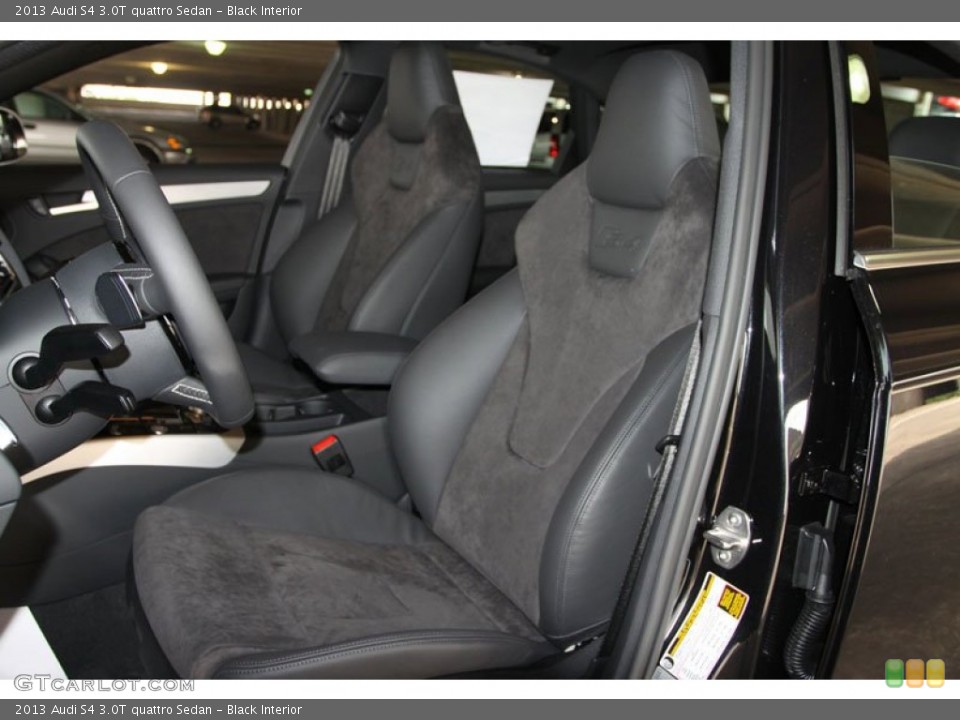 Black Interior Front Seat for the 2013 Audi S4 3.0T quattro Sedan #65931906