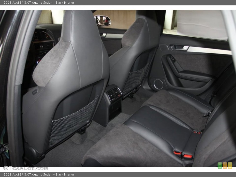 Black Interior Rear Seat for the 2013 Audi S4 3.0T quattro Sedan #65931925