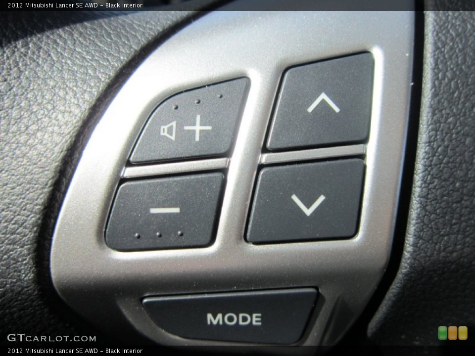 Black Interior Controls for the 2012 Mitsubishi Lancer SE AWD #65931929