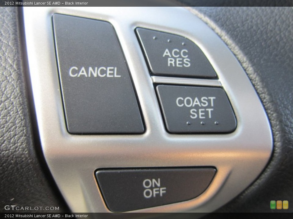 Black Interior Controls for the 2012 Mitsubishi Lancer SE AWD #65931939