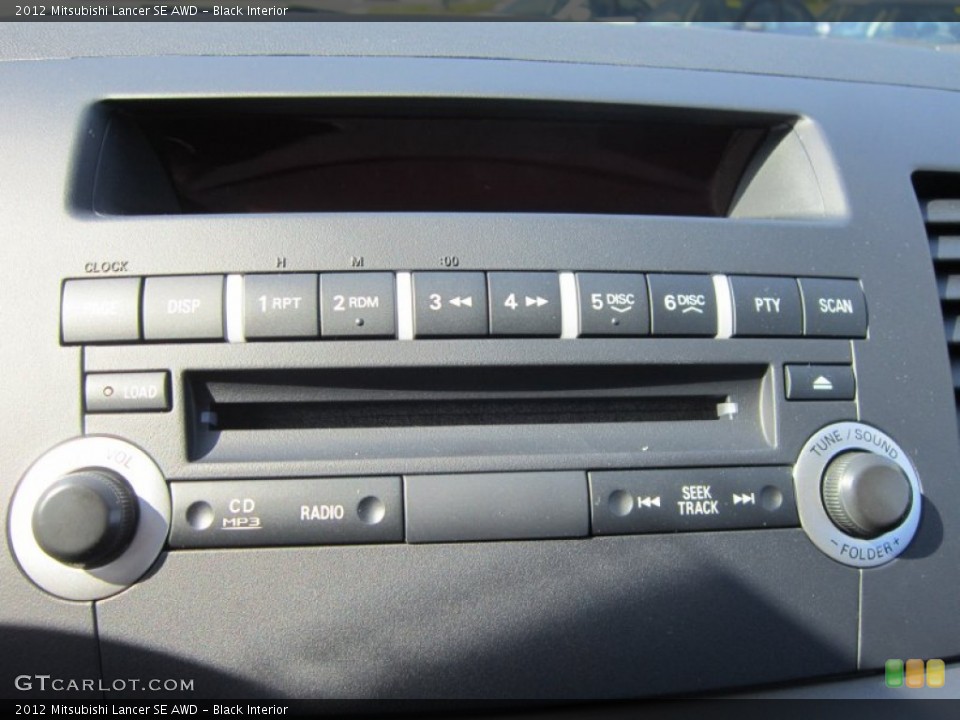 Black Interior Audio System for the 2012 Mitsubishi Lancer SE AWD #65931962