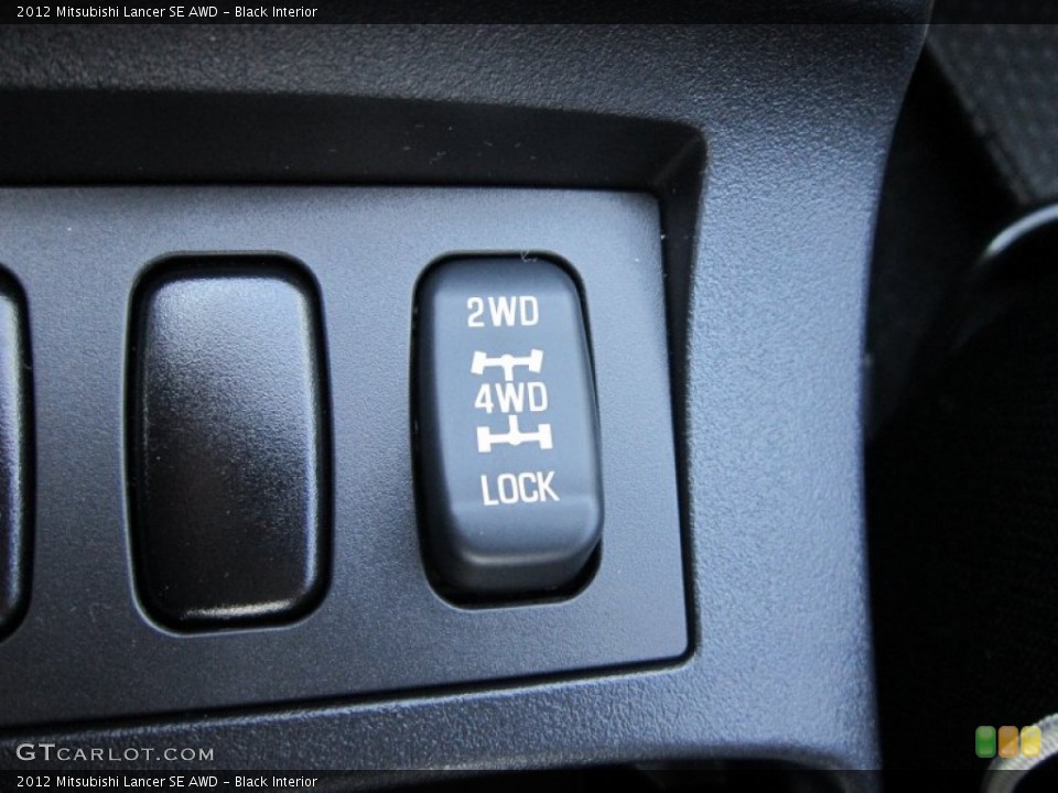 Black Interior Controls for the 2012 Mitsubishi Lancer SE AWD #65931986