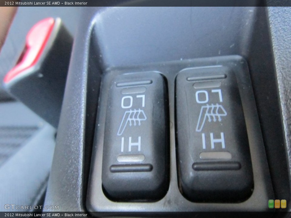 Black Interior Controls for the 2012 Mitsubishi Lancer SE AWD #65931998