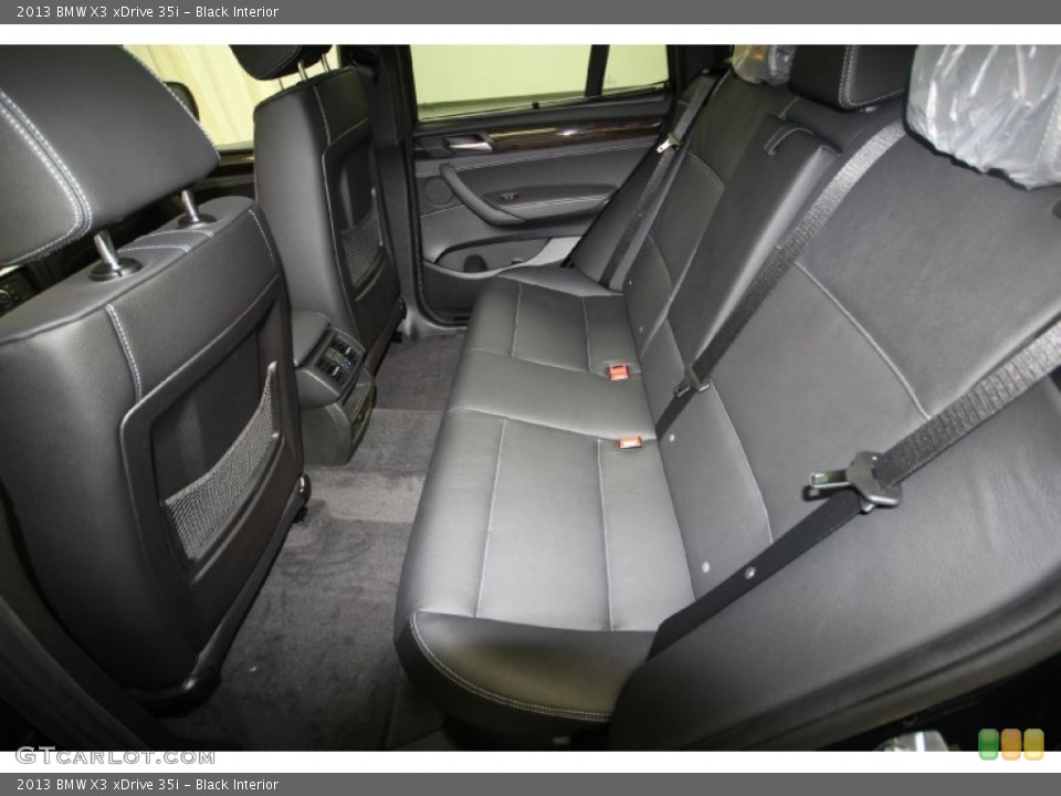 Black Interior Rear Seat for the 2013 BMW X3 xDrive 35i #65938556