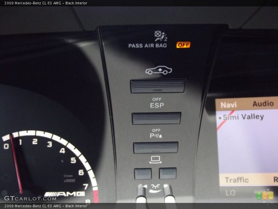 Black Interior Controls for the 2009 Mercedes-Benz CL 63 AMG #65939532