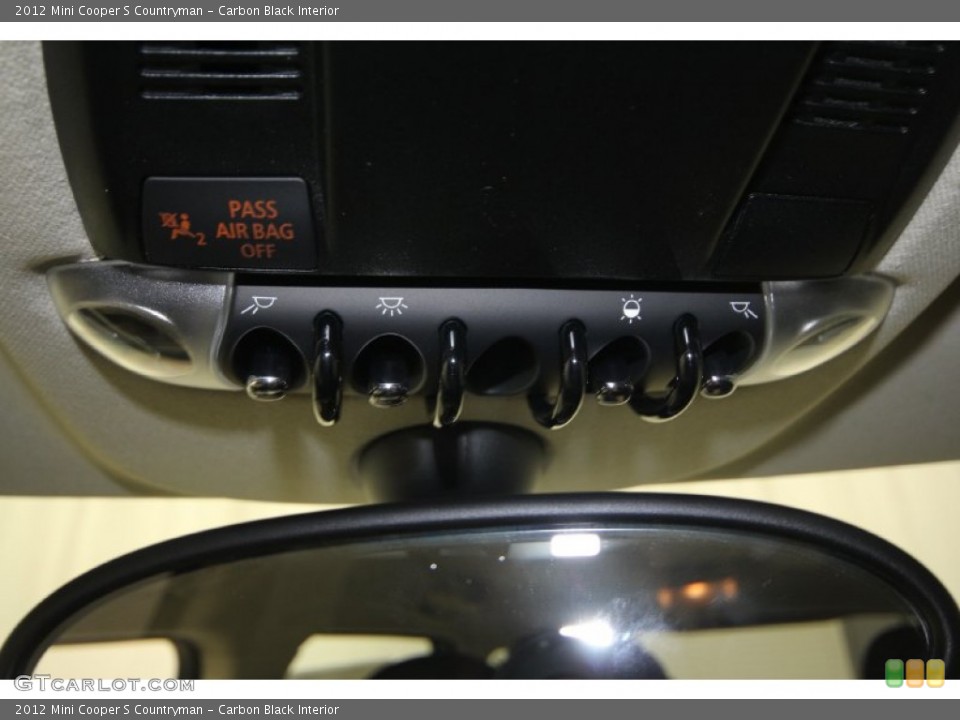 Carbon Black Interior Controls for the 2012 Mini Cooper S Countryman #65939558