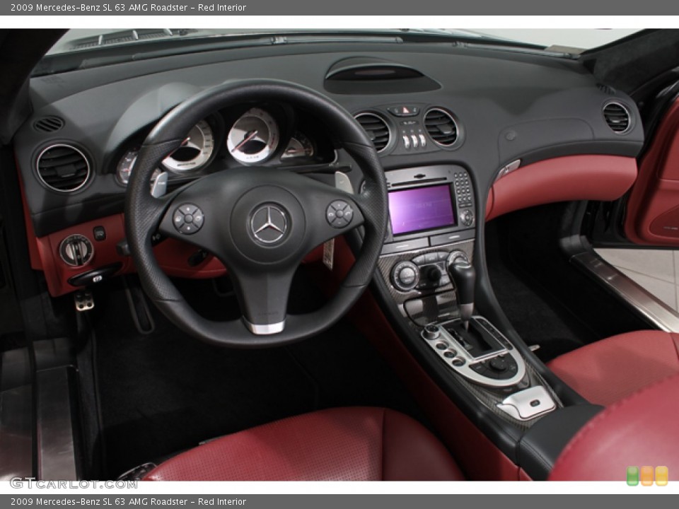 Red Interior Dashboard for the 2009 Mercedes-Benz SL 63 AMG Roadster #65945084