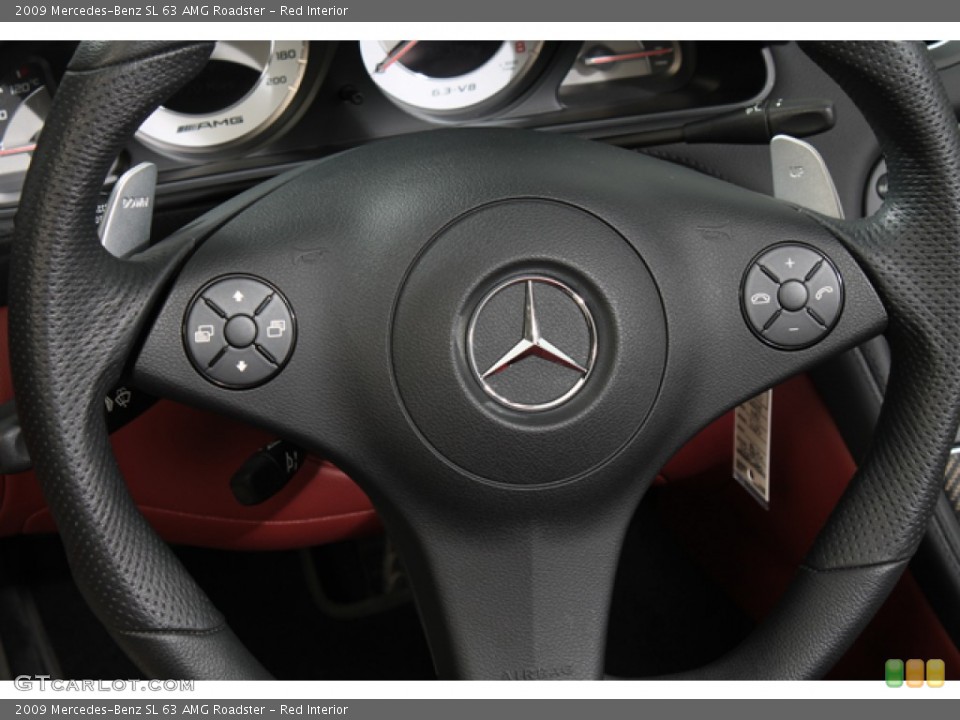 Red Interior Steering Wheel for the 2009 Mercedes-Benz SL 63 AMG Roadster #65945104