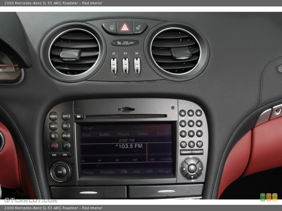 Red Interior Audio System for the 2009 Mercedes-Benz SL 63 AMG Roadster #65945159