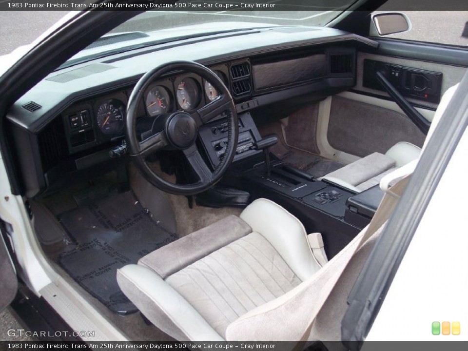 Gray Interior Dashboard for the 1983 Pontiac Firebird Trans Am 25th Anniversary Daytona 500 Pace Car Coupe #65948257