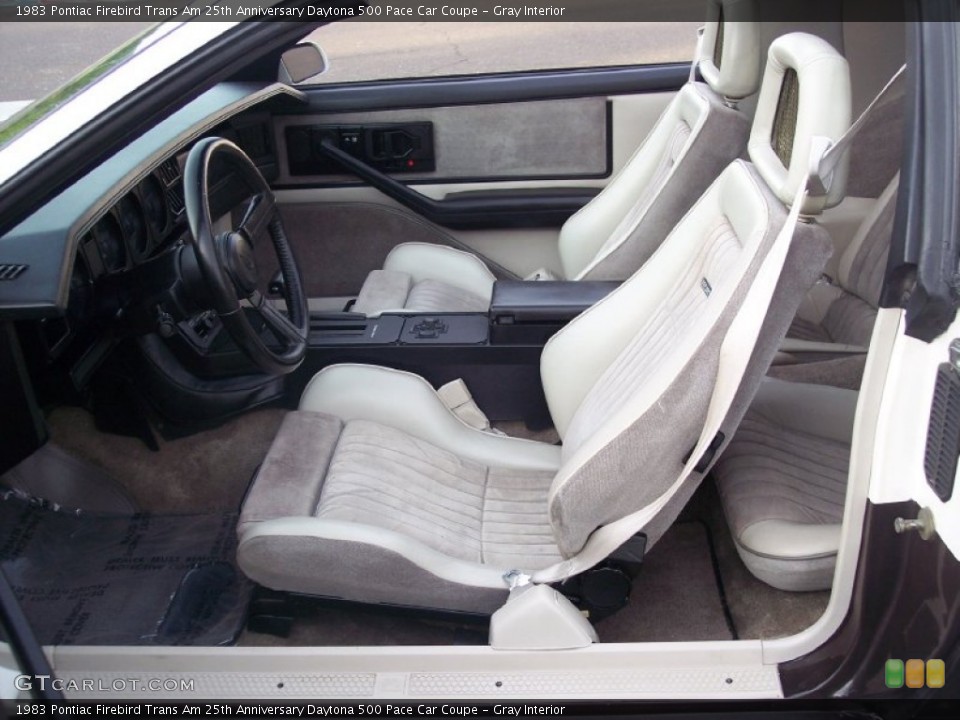Gray Interior Photo for the 1983 Pontiac Firebird Trans Am 25th Anniversary Daytona 500 Pace Car Coupe #65948285