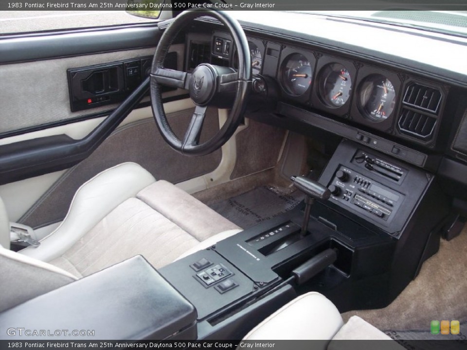 Gray Interior Dashboard for the 1983 Pontiac Firebird Trans Am 25th Anniversary Daytona 500 Pace Car Coupe #65948375