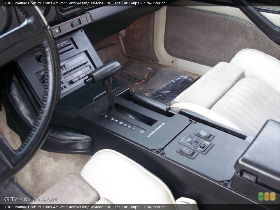 Gray Interior Transmission for the 1983 Pontiac Firebird Trans Am 25th Anniversary Daytona 500 Pace Car Coupe #65948657