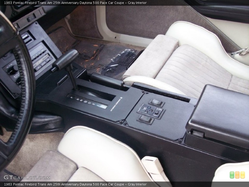 Gray Interior Controls for the 1983 Pontiac Firebird Trans Am 25th Anniversary Daytona 500 Pace Car Coupe #65948675