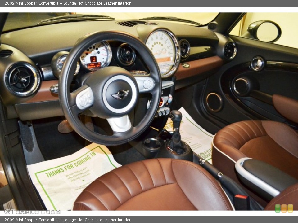 Lounge Hot Chocolate Leather Interior Photo for the 2009 Mini Cooper Convertible #65953727
