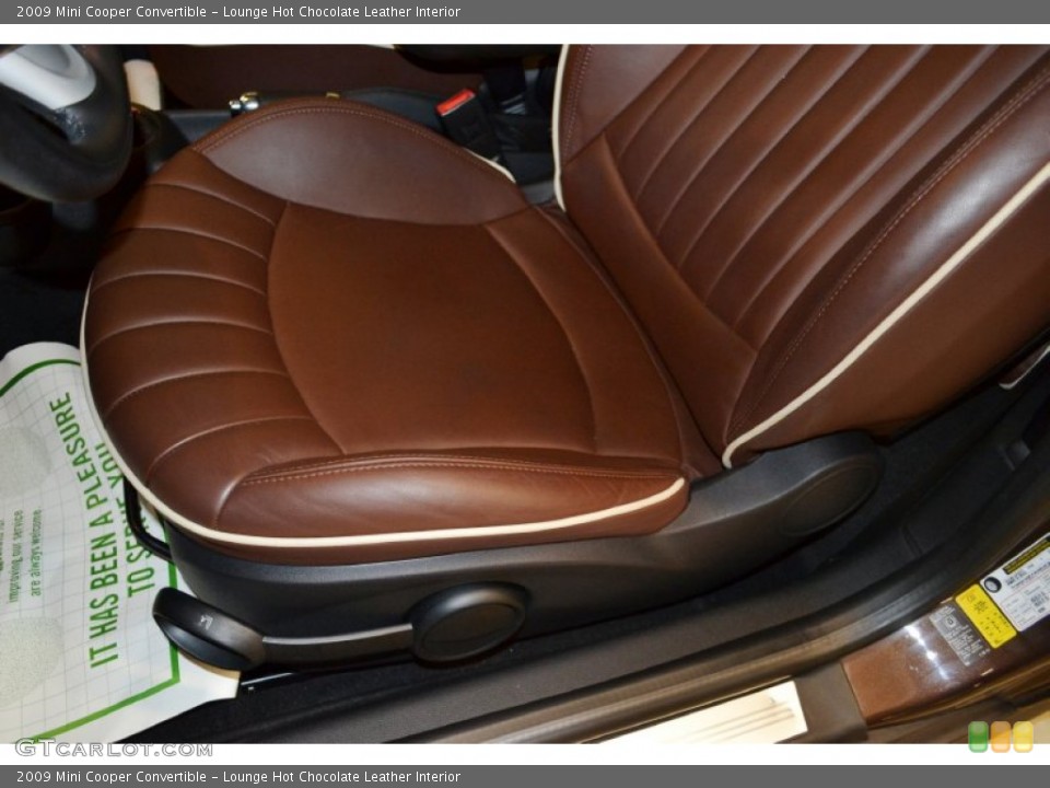 Lounge Hot Chocolate Leather Interior Front Seat for the 2009 Mini Cooper Convertible #65953751