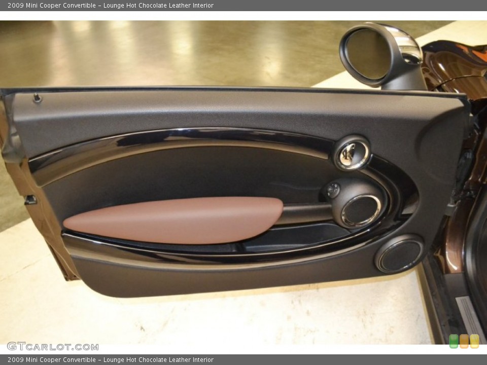 Lounge Hot Chocolate Leather Interior Door Panel for the 2009 Mini Cooper Convertible #65953787