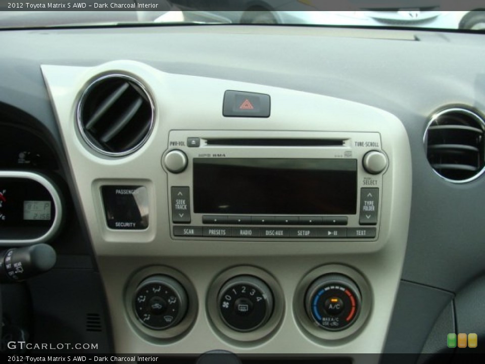 Dark Charcoal Interior Audio System for the 2012 Toyota Matrix S AWD #65955962