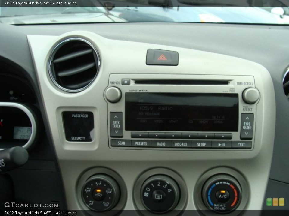 Ash Interior Audio System for the 2012 Toyota Matrix S AWD #65956185