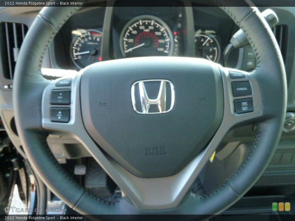 Black Interior Steering Wheel for the 2012 Honda Ridgeline Sport #65956802