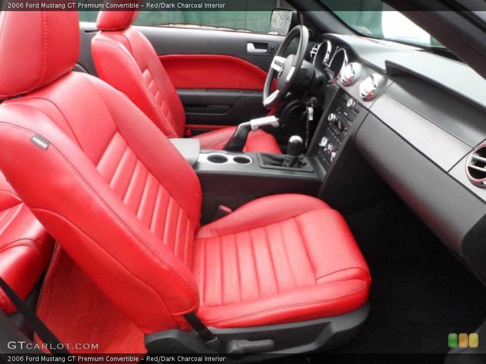 Red/Dark Charcoal Interior Photo for the 2006 Ford Mustang GT Premium Convertible #65959124