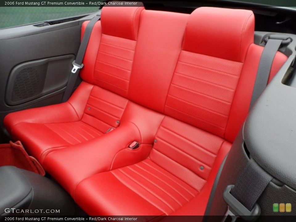 Red/Dark Charcoal Interior Photo for the 2006 Ford Mustang GT Premium Convertible #65959166