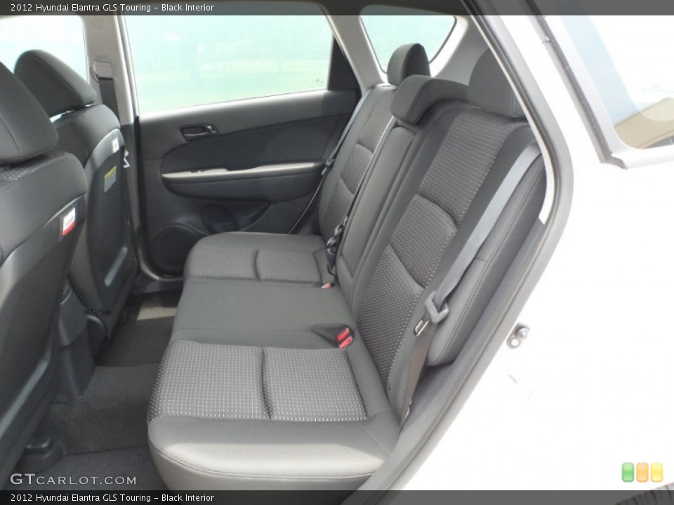 Black Interior Rear Seat for the 2012 Hyundai Elantra GLS Touring #65962946