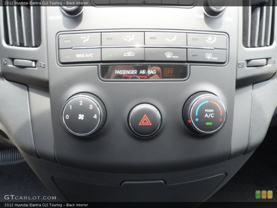 Black Interior Controls for the 2012 Hyundai Elantra GLS Touring #65963017