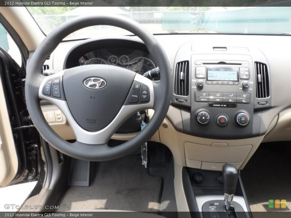 Beige Interior Dashboard for the 2012 Hyundai Elantra GLS Touring #65963303
