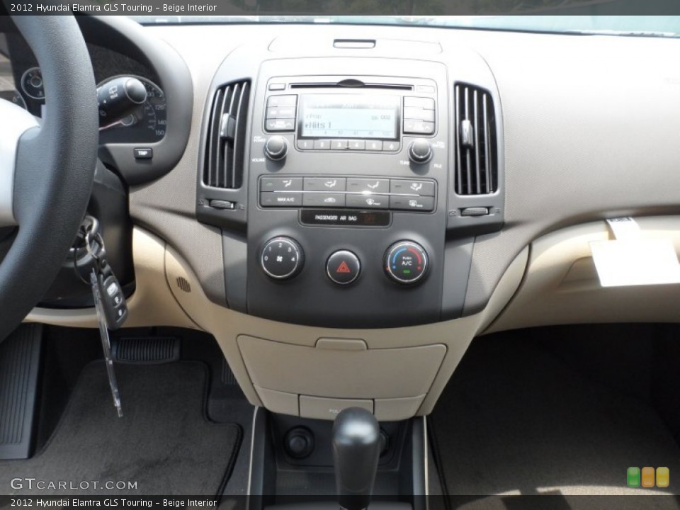 Beige Interior Controls for the 2012 Hyundai Elantra GLS Touring #65963312