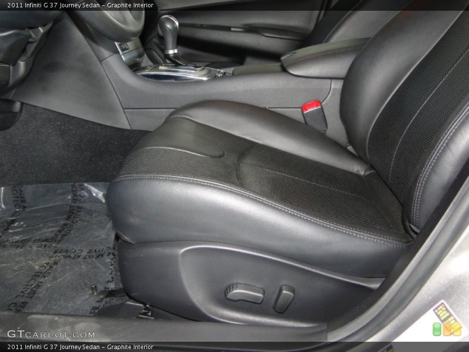 Graphite Interior Front Seat for the 2011 Infiniti G 37 Journey Sedan #65963318
