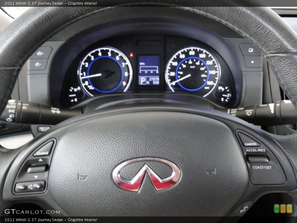 Graphite Interior Steering Wheel for the 2011 Infiniti G 37 Journey Sedan #65963339