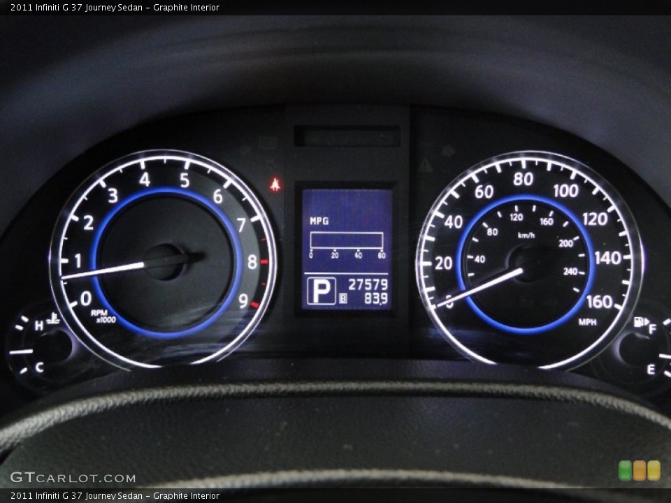 Graphite Interior Gauges for the 2011 Infiniti G 37 Journey Sedan #65963348