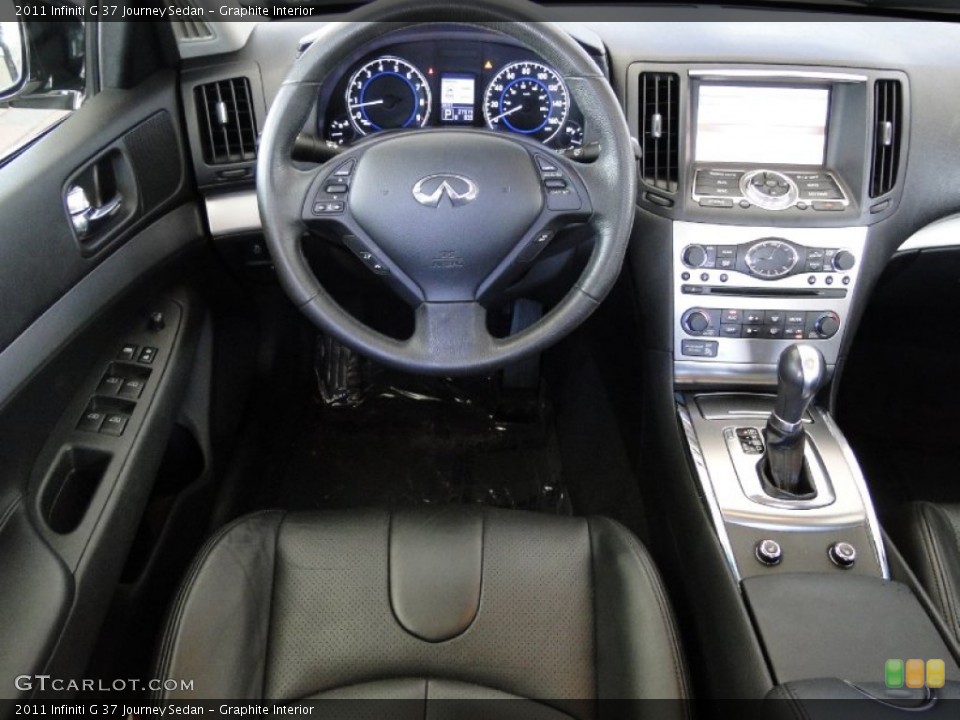 Graphite Interior Dashboard for the 2011 Infiniti G 37 Journey Sedan #65963366