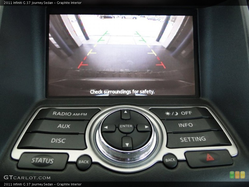 Graphite Interior Controls for the 2011 Infiniti G 37 Journey Sedan #65963393