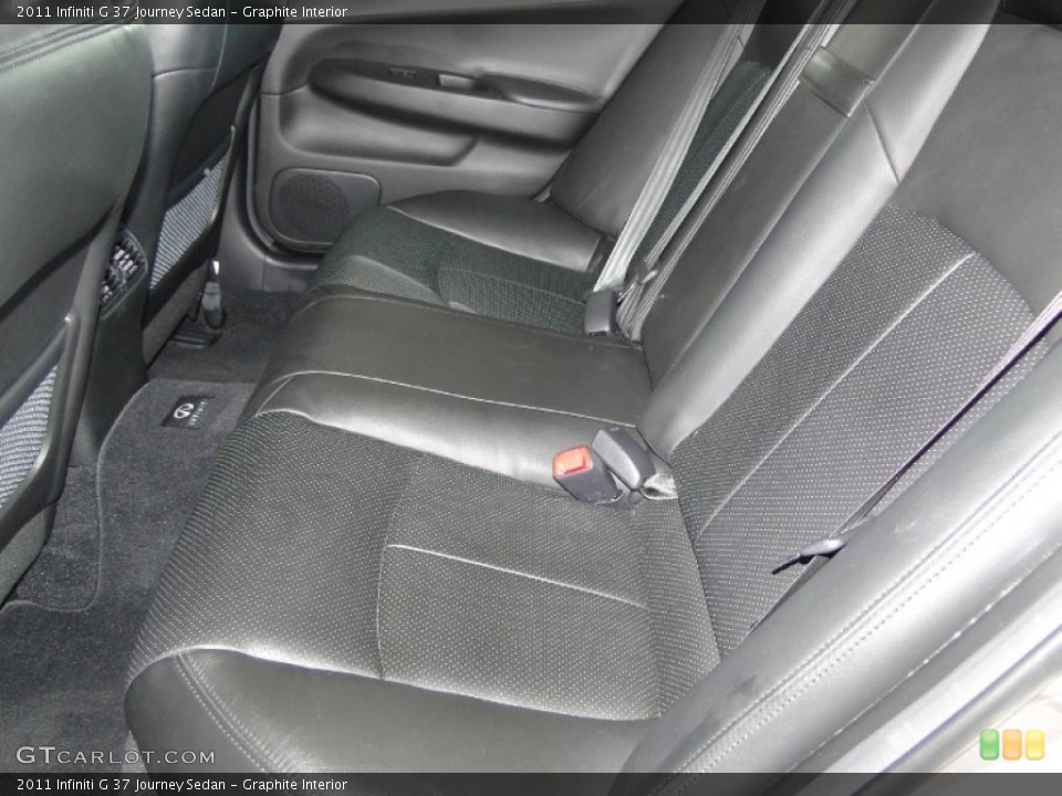 Graphite Interior Rear Seat for the 2011 Infiniti G 37 Journey Sedan #65963435